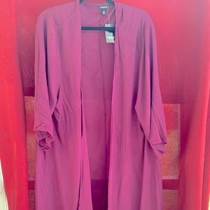 Torrid Burgundy Sequined Kimono Size 1/2